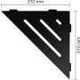 Schlüter-SHELF-E-S1 MGS Wave Alu strukturbeschichtet graphitschwarz matt