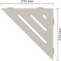 Schlüter-SHELF-E-S1 TSBG Wave Alu strukturbeschichtet beigegrau