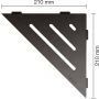 Schlüter-SHELF-E-S1 TSDA Wave Alu strukturbeschichtet dunkelanthrazit
