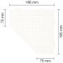 Schlüter-SHELF-E-S2 MBW SQUARE Alu strukturbeschichtet brillantweiß matt