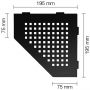 Schlüter-SHELF-E-S2 MGS SQUARE Alu strukturbeschichtet graphitschwarz matt