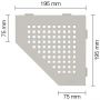 Schlüter-SHELF-E-S2 TSBG SQUARE Alu strukturbeschichtet beigegrau