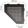 Schlüter-SHELF-E-S2 TSDA SQUARE Alu strukturbeschichtet dunkelanthrazit