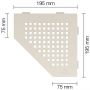 Schlüter-SHELF-E-S2 TSI SQUARE Alu strukturbeschichtet elfenbein