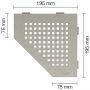 Schlüter-SHELF-E-S2 TSSG SQUARE Alu strukturbeschichtet steingrau