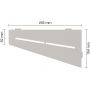 Schlüter-SHELF-E-S3 TSBG PURE Alu strukturbeschichtet beigegrau