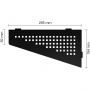 Schlüter-SHELF-E-S3 MGS SQUARE Alu strukturbeschichtet graphitschwarz matt