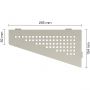 Schlüter-SHELF-E-S3 TSC SQUARE Alu strukturbeschichtet creme