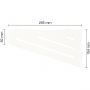 Schlüter-SHELF-E-S3 MBW WAVE Alu strukturbeschichtet brillantweiß matt