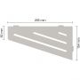 Schlüter-SHELF-E-S3 TSBG WAVE Alu strukturbeschichtet beigegrau
