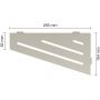 Schlüter-SHELF-E-S3 TSC WAVE Alu strukturbeschichtet creme
