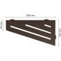 Schlüter-SHELF-E-S3 TSOB WAVE Alu strukturbeschichtet bronze