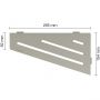 Schlüter-SHELF-E-S3 TSSG WAVE Alu strukturbeschichtet steingrau