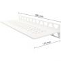 Schlüter-SHELF-W-S1 MBW SQUARE strukturbeschichtet brillantweiß matt