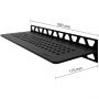 Schlüter-SHELF-W-S1 MGS SQUARE strukturbeschichtet graphitschwarz matt