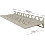 Schlüter-SHELF-W-S1 TSC SQUARE strukturbeschichtet creme