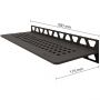 Schlüter-SHELF-W-S1 TSDA SQUARE strukturbeschichtet dunkelanthrazit