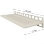 Schlüter-SHELF-W-S1 TSI SQUARE strukturbeschichtet elfenbbein