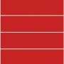 TraumGarten Sichtschutzzaun SYSTEM BOARD XL Zaunfeld-Set rot