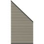 TraumGarten Sichtschutzzaun SYSTEM NEO PLATINUM Zaun-Anschluss taupe-grau