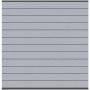 TraumGarten Sichtschutzzaun SYSTEM WPC CLASSIC Zaunfeld-Set Grau Sichtschutz Steckzaun Lamellenzaun