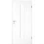 Kilsgaard Zimmertür mit Lichtausschnitt/Glas schmal mittig Weiß lackiert Lamikor Typ 43/LA05 Rundkante