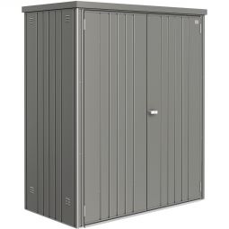 Biohort Geräteschrank quarzgrau-metallic Schafft viel Stauraum auf wenig Platz, abschließbar und regenwasserdicht