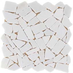 Wellker Natursteinmosaik Recife Bianco Carrara 30,5x30,5 cm Mosaikfliesen auch als Muster erhältlich