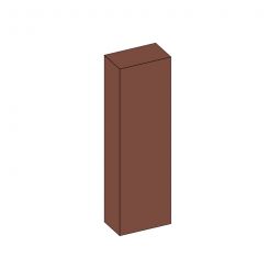 Wellker Palisade Rechteck Braun 16,5x12cm Leistenkante wählbare Höhe: 40cm bis 100cm