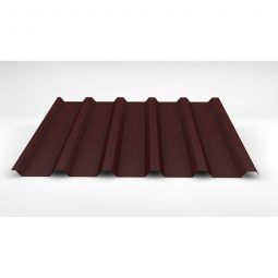 Luxmetall Trapezblech Dach D-35/207, Stahl, rotbraun verschiedene Stärken, Breite: 1,035 m, Länge: wählbar von 0,15 bis 12,00 m