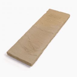 Seltra Natursteine Abdeckplatte MANDRA Sandstein gelb-hellbeige Oberfläche spaltrau, sehr eben, mit Wassernase, 4x28x100 cm