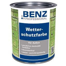 BENZ PROFESSIONAL Wetterschutzfarbe Holzschutzmittel  verschiedene Farben, für alle Hölzer, wetter- und UV-beständig