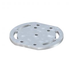 TraumGarten Eck-Montageadapter für Aufschraubanker Eck-Montageadapter aus feuerverzinktem Stahl, 1x18x16 cm – für alle TraumGarten Aufschraubanker, inkl. Schrauben
