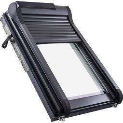 Roto Außenrollladen ZRO S 6x84 Solar Funk mit Easy Charge Ladefunktion, inkl. Funk-Wandsender