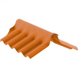 Swisspearl Wellfirst 2-teilig 177/51 P5 Faserzement ziegelrot Profil 5, Firstlänge: 918 mm, Schenkellänge: 350/350 mm, nicht brennbar, einfache Montage