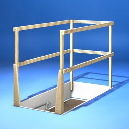 Wellhöfer Lukenschutzgeländer aus Holz, BxHxL: 700x900x140 mm