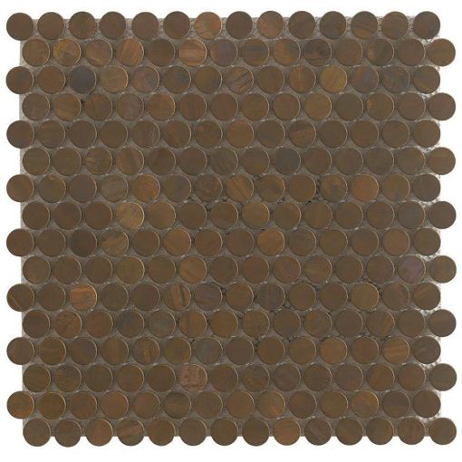 Metallmosaik Kupfer T04 (Knopf) 30x30 2