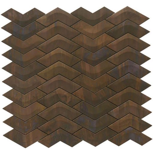 Metallmosaik Kupfer T07 (Wave) 29,5x30 2