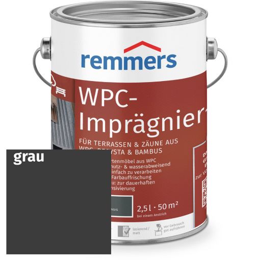 Remmers WPC-Imprägnier-Öl grau 2,5 l 2