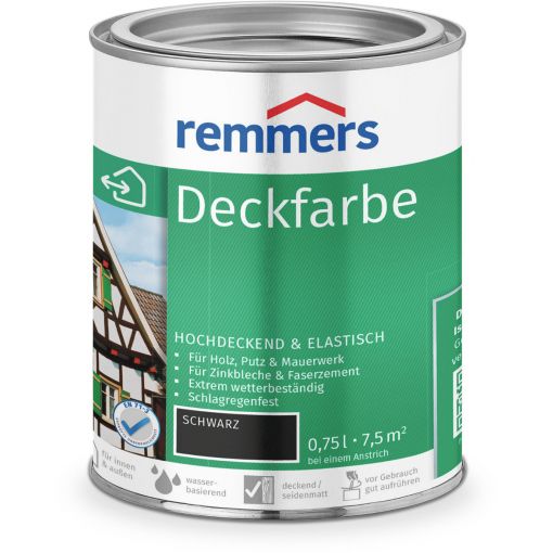 Remmers Deckfarbe schwarz 2