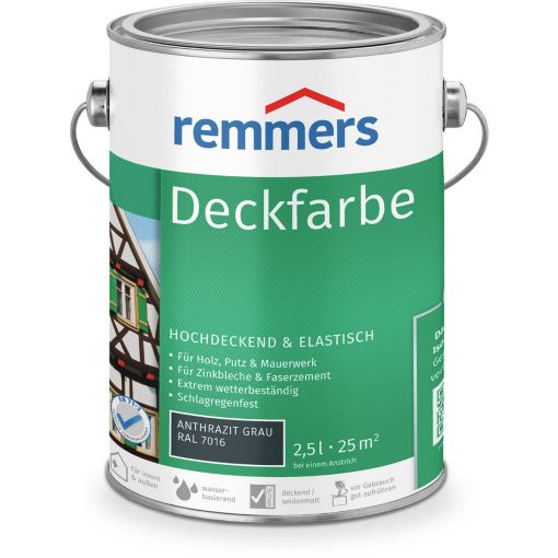 Remmers Deckfarbe anthrazitgrau RAL 7016 2
