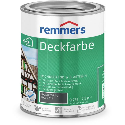 Remmers Deckfarbe basaltgrau RAL 7012 2