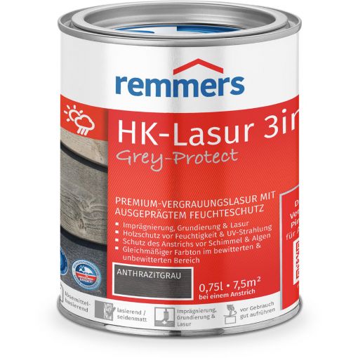 Remmers HK-Lasur 3in1 Grey-Protect anthrazitgrau 2