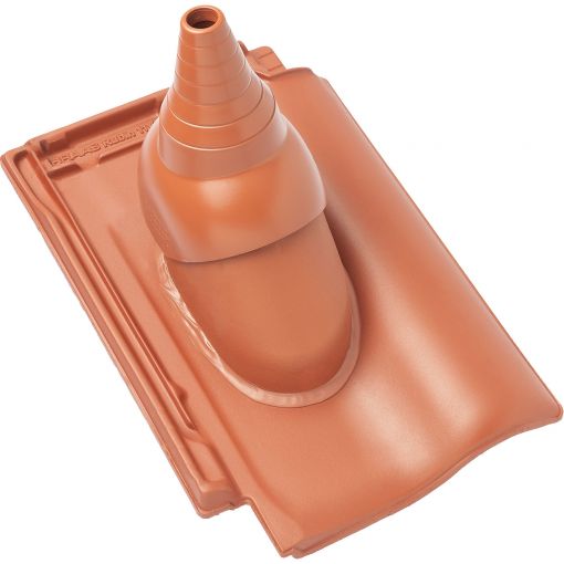 BRAAS Ton-Antennenziegel Rubin 11V(H) Kupferrot 2