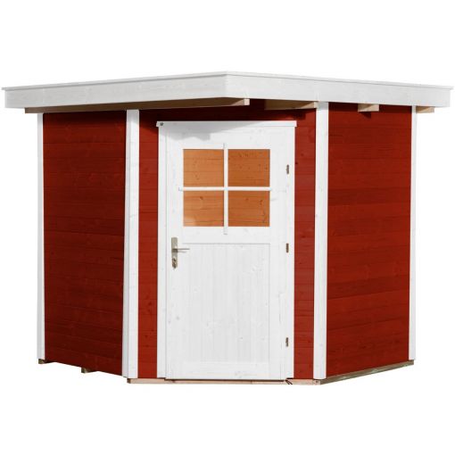 weka Gerätehaus 229 schwedenrot Geräteschuppen 2