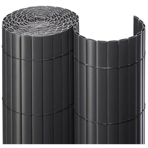 NOOR Sichtschutzmatte PVC anthrazit Sichtschutzzaun 2