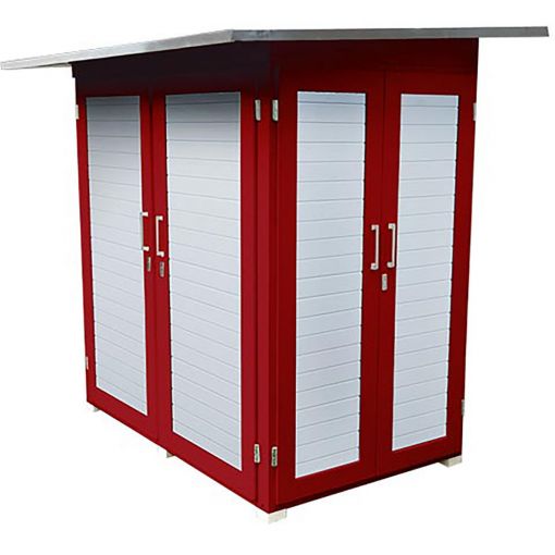 weka Gartenschrank Garten[Q] Kompakt Schwedenrot 2