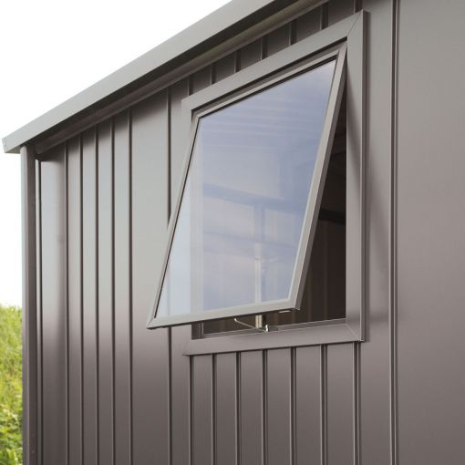 Biohort Fenster Gerätehaus Europa quarzgrau-metallic 2