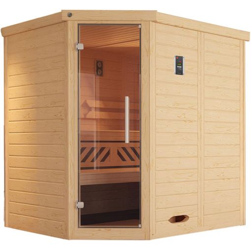 weka Premium Massivholz Elementsauna KEMI 2