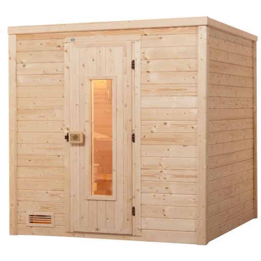 weka Premium Massivholz Sauna BERGEN 2